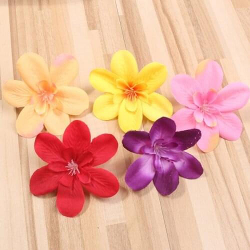10/20/30 Heads Artificial Flowers 7.5CM Silk Peach Flower Head For Wedding Party Beach Trip Decorations DIY Craft Wreath Flower