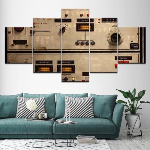 Canvas Painting Add Violence - Nine Inch Nails 5 Pieces Wall Art Painting Modular Wallpapers Poster Print for living room Decor
