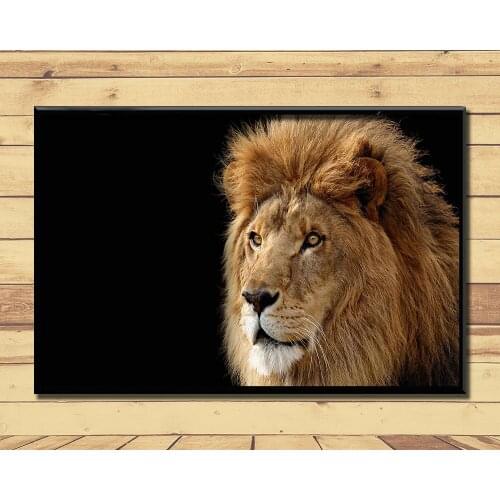 Lion King Of Animal Ferocious (7) Wall Posters Prints Silk Art Painting For Home Wall Bedroom Decor