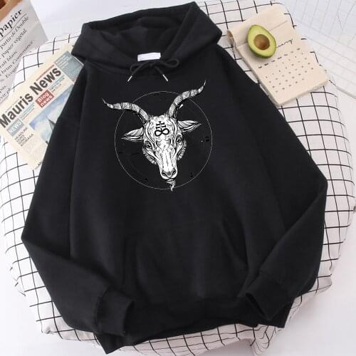 Satan Adversary Fallen Angels print Fashion Men Cool Men Hip Hop Hoodies Casual Sweatshirts Streetwear Loose Fitness Hoodie