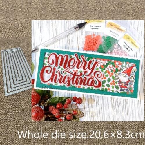 New Design Craft Metal stencil mold Cutting Dies Cross frame decoration scrapbook die cuts Album Paper Card Craft Embossing