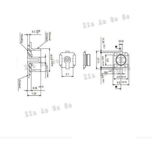 The factory sales Wholesale 50pcs RF connector IPEX IPX(U.FL) connector for PCBS Free shipping