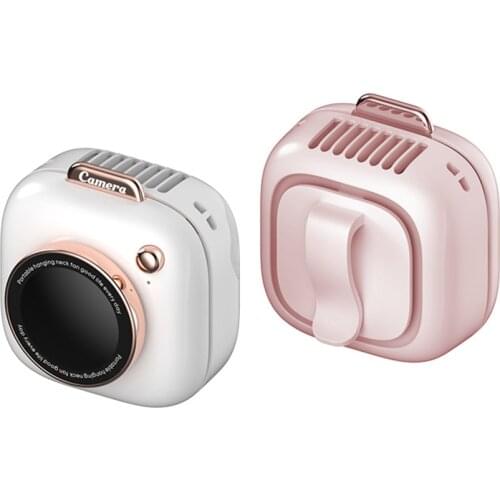 90g Camera Necklace Waist Clip Fan 3 Speeds Rechargeable Neck Hanging On Mini Fan Portable Sport Belt Cooler For Outdoor