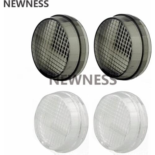 Front Rear Smoke Clear Turn Signal Lens Indicator Lense Cover For Honda VTX 1800 For Kawasaki Cruisers VTX VN Vulcan 1300 1600