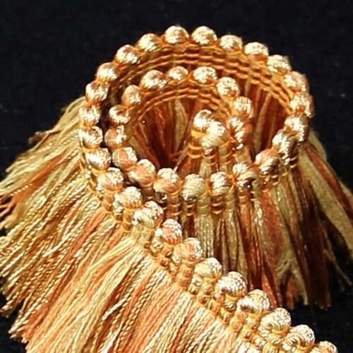 Braided Belt Clothing Accessories Decorative Lace Polyester-Cotton Walking Gold Tassels Lace Brush Fringe Triming