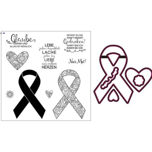 German Ribbon Text Silicone Clear Rubber Stamp Sheet Cling Scrapbooking DIY Cute Pattern Photo Album Paper Decoration