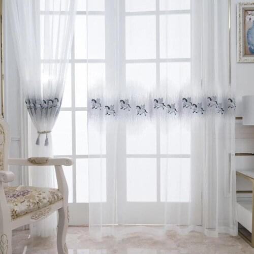Cute Horse Embroidered Curtains For Kids Room Baby Children Delicate Pony Nursery School Bay Window Tende JS113C