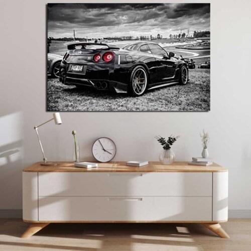 Sports Car Racing Nissan GTR Super Poster Wall Art Pictures Painting For Living Room Home Decor (No Frame)