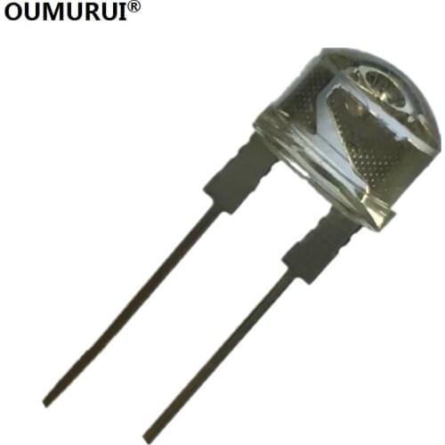 F8 High bright 8mm LED strawhat diode short leg emitting red light 620-625nm 0.5w 2.0-2.2v 80-100mA 1000PCS Free shipping