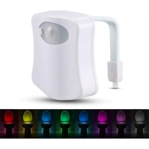 LED Toilet Light PIR Motion Sensor Night Lamp Waterproof Backlight For Toilet Bowl LED Luminaria Lamp WC Toilet Light