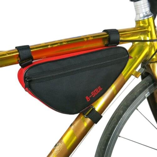 Outdoor Cycling Front Bag Waterproof Outdoor Triangle Bicycle Front Tube Frame Bags for Mountain Cycling Road Cycling