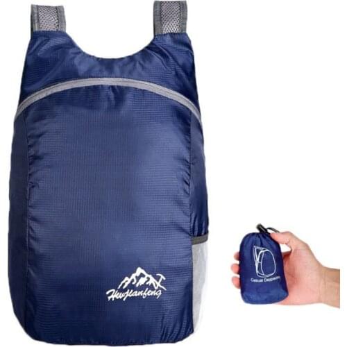 Water Resistant Packable Backpack Lightweight Foldable Hiking Daypack For Travel Outdoor Double Shoulders Bag
