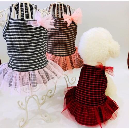 Cat Skirt Pet Dress Dog Dresses Yorkshire Terrier Pomeranian Shih Tzu maltese Bichon Poodle Schnauzer Dog Clothing Pet Clothes