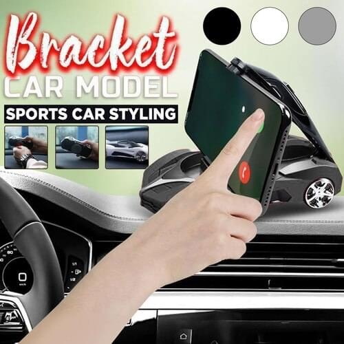 1pc car mobile phone bracket car ornaments temporary parking number plate multi-function car aroma navigation bracket