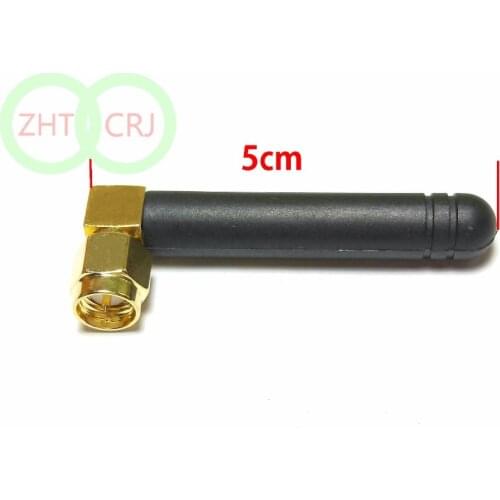 20PCS Antenna 2.4GHZ 2.4G 3dBi SMA plug pin Right angle for WIFI Wireless right triangle New