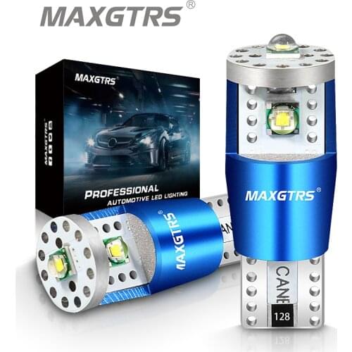 2x T10 W5W 15W Cree Chip XP-E CANBUS NO ERROR White LED Upgrade DRL Backup Reverse Map Dome Light Sourcing For Audi BMW Benz