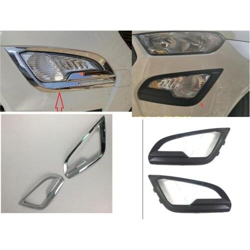 For Ford Ecosport 2018 2019 Accessories 2 Colors ABS 2Pcs/Set Car Front Fog Lamps Cover Fog Light Trim Sticker