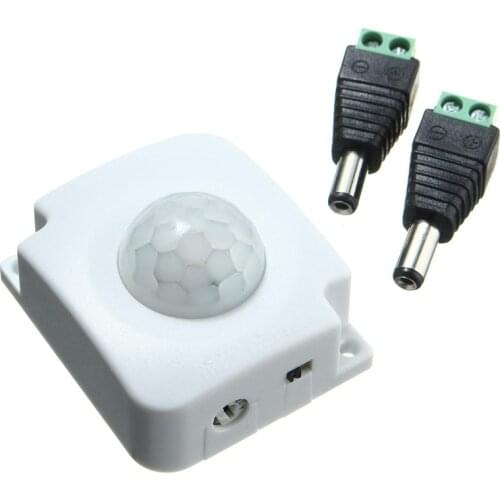 Mayitr Automatic Infrared PIR Motion Sensor Switch Adjustable Light Lamp Switch For LED Strip DC 12V-24V 10A
