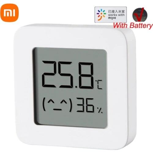 XIAOMI Mijia Bluetooth-compatible Thermometer 2 Wireless Smart Electric Digital Hygrometer Thermometer Work with Mijia APP