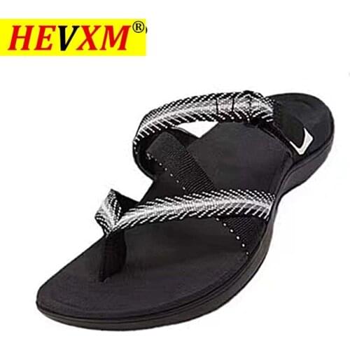 2021 Sandals Womens Chunky Flats Shoes Female Slippers Platform Woman Leather Casual Shoes Beach Ladies Slippers Woman Sandal