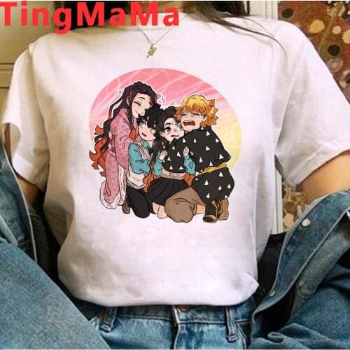 Demon Slayer Kimetsu No Yaiba Tanjirou Kamado clothes t-shirt female graphic tees women aesthetic plus size tshirt aesthetic