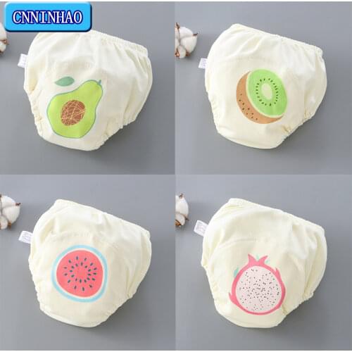6 layers Infant Kids Reusable Breathable Diaper Pant Baby Training Pocket Nappy Inserts Washable Panties Diapers Cover Wrap Suit