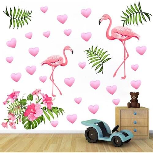 Flamingo Queen Wall Stickers Home Decor Living Room Bedroom Kids Girls Room Nursery Decoration Art Murals Baseboard Vinyl Decals