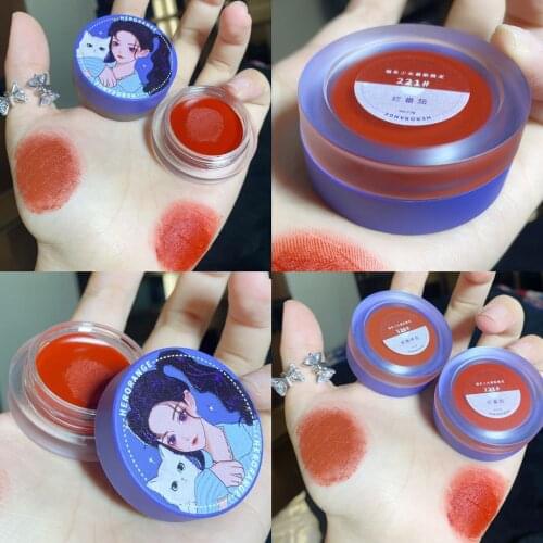 HERORANGE Girl Matte Lip Mud Matte Velvet White Waterproof Lipgloss Base Lip Makeup