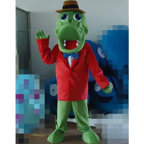 Crocodile Mascot Costume Suit Cosplay Party Fancy Dress Outfits Advertising Promotion Carnival Halloween Xmas Easter Adults Size