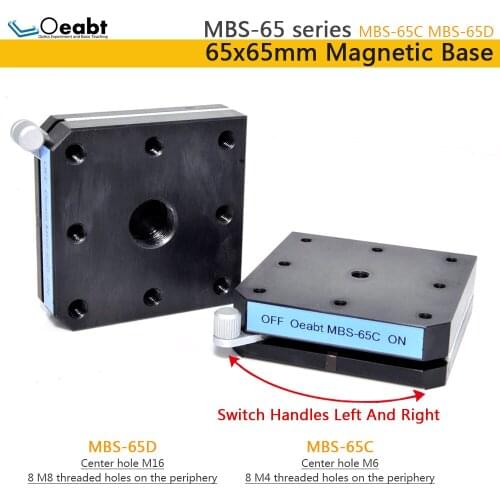 MBS-65C magnetic table base ultra-thin magnetic base optical experiment two-dimensional optical experimental platform