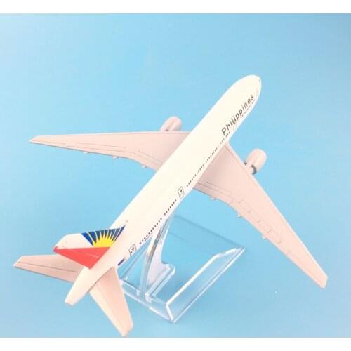 JASON TUTU 16cm plane airplane model Philippines Boeing 777 aircraft model diecast metal airplanes model 1:400 Plane toy gift