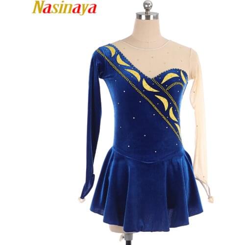 Nasinaya Figure Skating Dress Customized Competition Ice Skating Skirt for Girl Women Kids Patinaje Gymnastics Performance 6