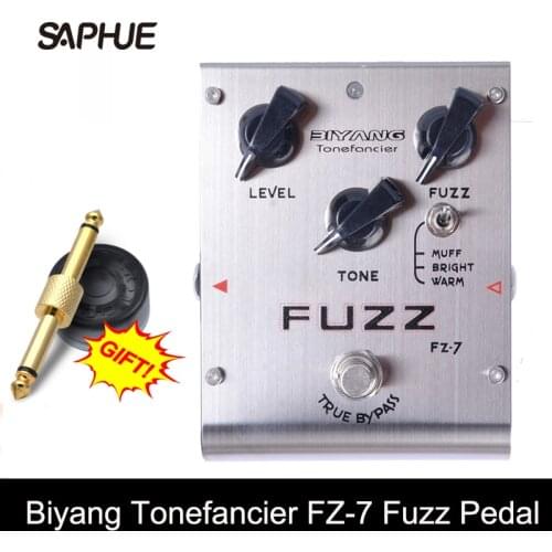 Biyang Tonefancier FZ-7 Guitar Bass Effect Pedal 3 Models Fuzz Effect guitar Pedal True Bypass with gold pedal connector