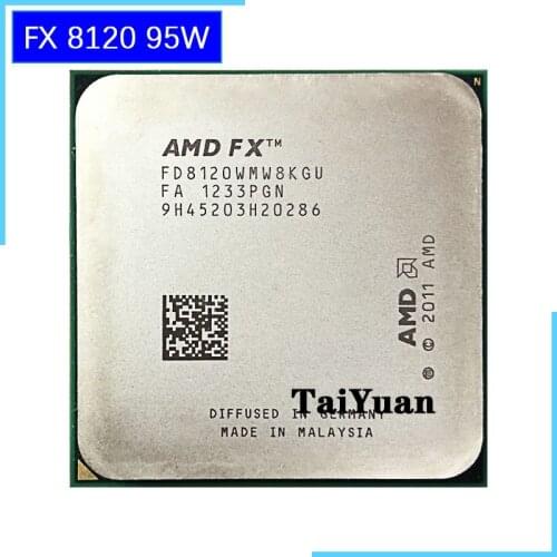 AMD FX-Series FX-8120 FX 8120 3.1 GHz Eight-Core CPU Processor 95W FD8120WMW8KGU Socket AM3