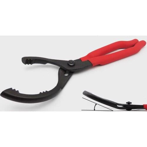 12 Inch Adjustable Oil Filter Pliers Wrench Non Slip Grip Hand Car Removal