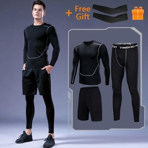 NEENCA Sportswear Sport Cycling Shorts Shirt Suit Running Set Clothes Sports Joggers Training Gym Clothing Fitness Tracksuit