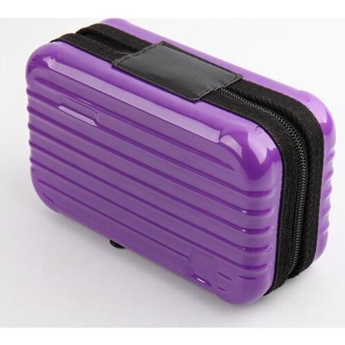 Waterproof Mini Makeup Box Makeup Case Cosmetic Bag Travel Purple Makeup Bag Small Handbags Toiletry Organizer Bag for Girls