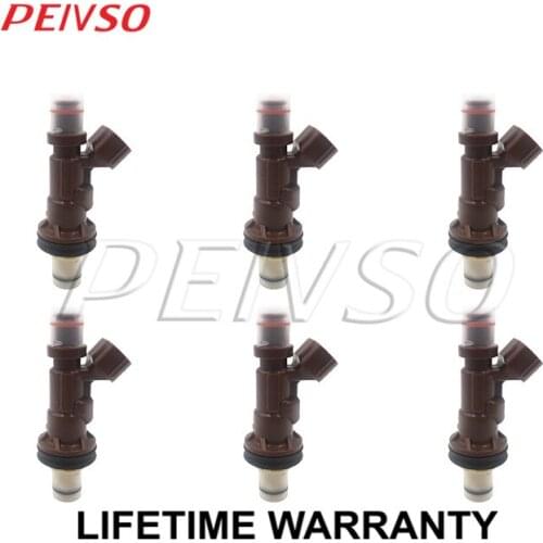 6x 23250-62040 23209-62040 fuel injector for TOYOTA ASIA Hilux 2002~2005 Land Cruiser LC90 1999 3.4L 5VZ