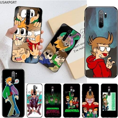USAKPGRT Animation Eddsworld Phone Case for Redmi Note 9 8 8T 8A 7 6 6A Go Pro Max Redmi 9 K20 K30 Pro