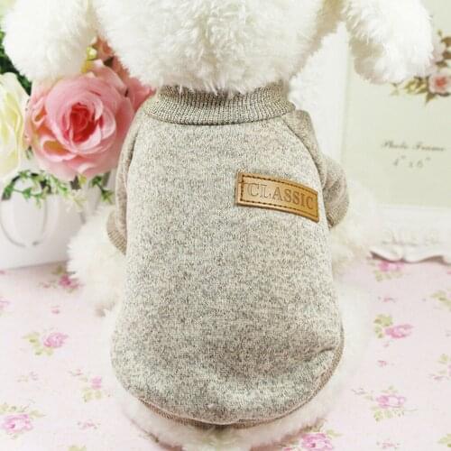 Winter Warm Pet Sweater Pet Dog Puppy Classic Sweater Fleece Coat Sweater Clothes Pullover Jumper Pet Supplies 12 Colors XS-XXL