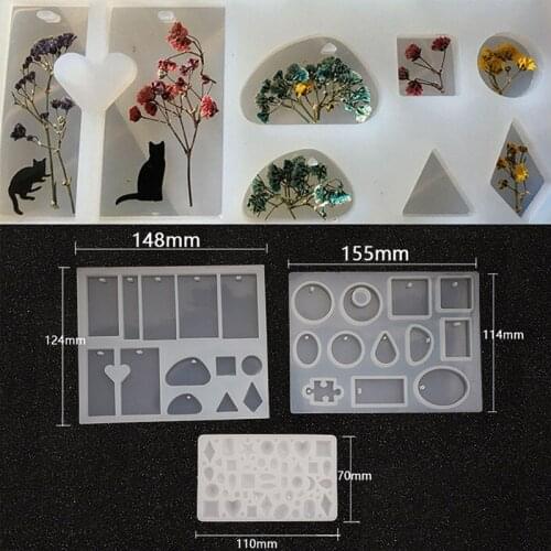 1 Pc Fashion Jewelry Silicone Mould Pendant Scrapbooking DIY Resin Decorative Craft Jewelry Making Mold