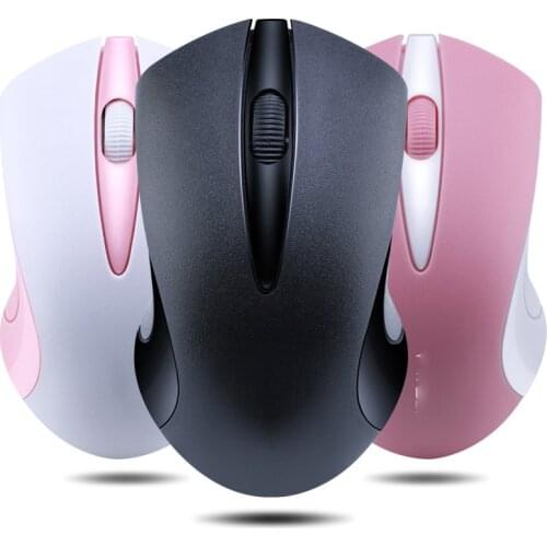 1600dpi Pink Computer Mouse Cute Gamer Girl Mouse Professional Gaming Mouse Wireless Optical Mouse Fashion Mute Mouse for Laptop