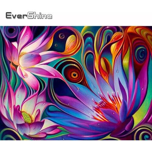 Evershine Diamond Embroidery Flower Handwork Diamond Painting Landscape Rhinestone Pictures Diamond Mosaic Full Set Decoration