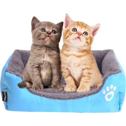 Pet Kennel Sofa Dog Bed Warm House Candy-colored Square Nest Pet Kennel For Small Medium Large Dogs Cat Puppy Big Dog Baskets