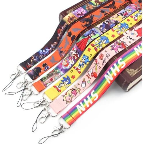 JY240 Cartoon Lanyards for Key Neck Strap Viking lanyard card ID Holder Keychain Key Badge Holder DIY Hang Rope Key Rings
