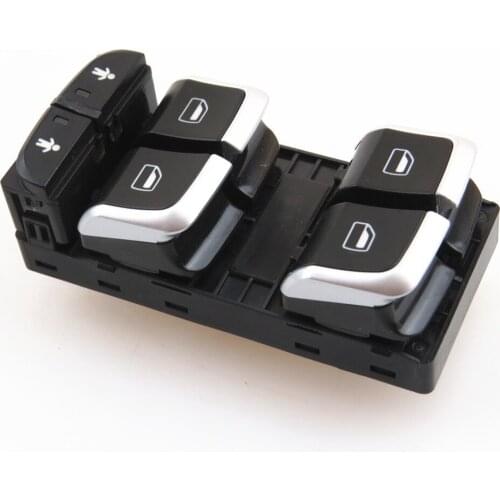 FHAWKEYEQ Chrome Driver Electronic Master Control Switch Button For A6 A7 Q3 RS6 RS7 RSQ3 A6 Allroad Quattro S6 C7 4GD 959 851 B