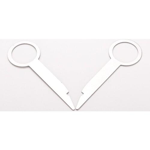 Car Stereo Radio Removal Remove Tool For Audi A4 A6 A8 Car Benz 11 1pcs Sliver 7.7CM