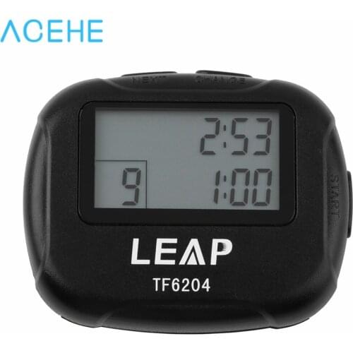 Interval Timer Sports Boxing Yoga Segment Stopwatch TF6204 Black Interval Timer Chronograph Eletronic