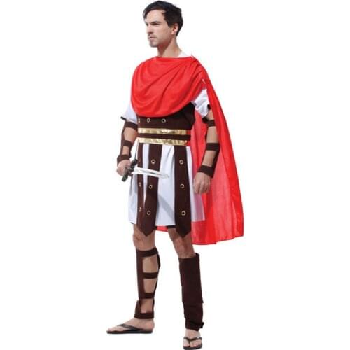 Christmas santa claus costume for men women adult Fancy Cosplay Party Ancient Roman Greek Warrior Gladiator Costume clothing