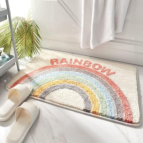 Bath Mats Bathroom Rug Home Anti Slip Bath Absorbent Floor Mats Bathroom Accessories Household Door Entrance Door Mat